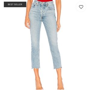 AGOLDE Riley High Rise Crop Jeans